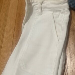 Aqua white denim